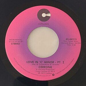 Cerrone – Love In 'C' Minor 45 RPM 7" Vinyl 1977 Cotillion 45-44215 Funk Soul
